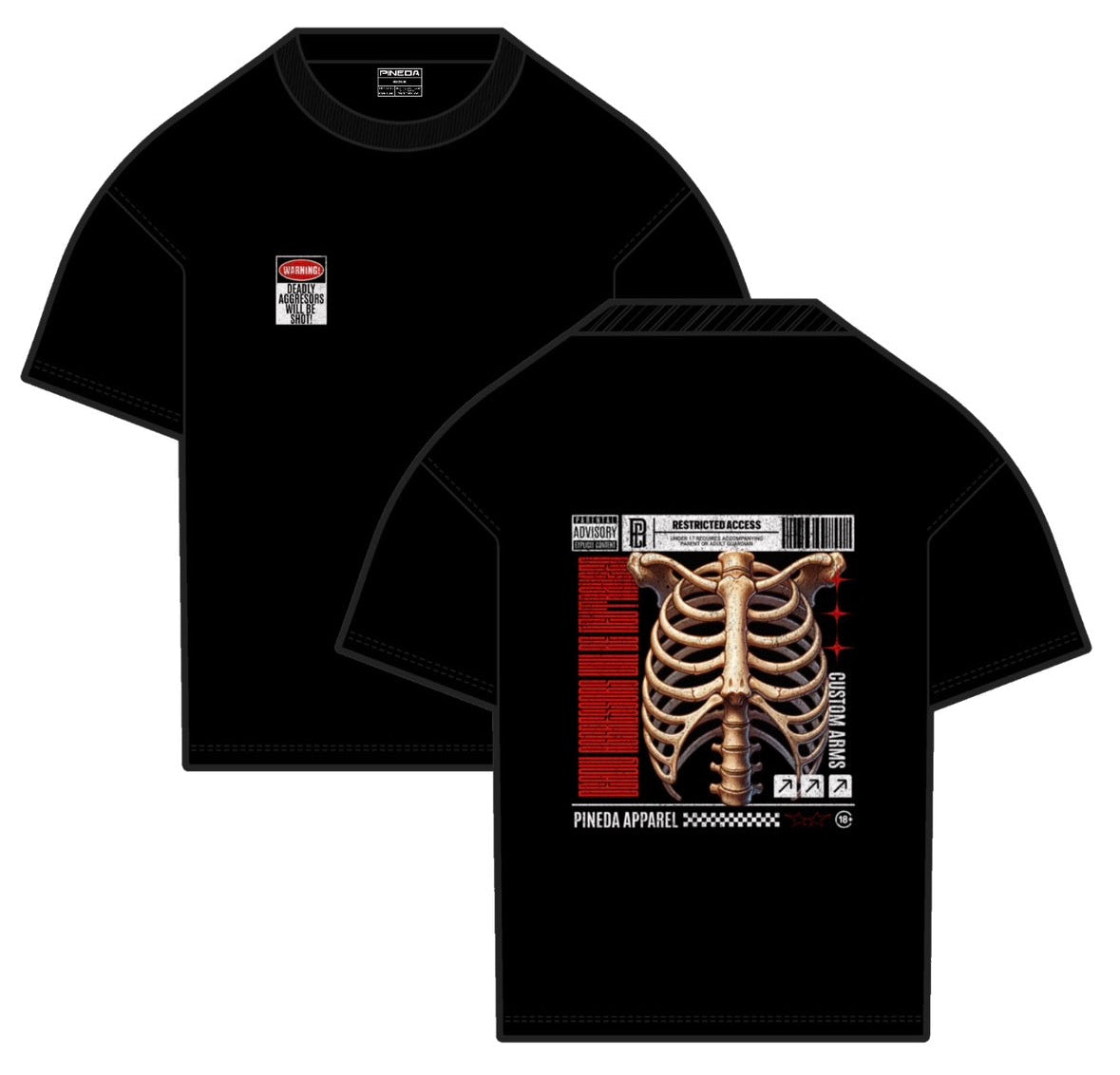 "Deadly Aggresors Will Be Shot" T-Shirt