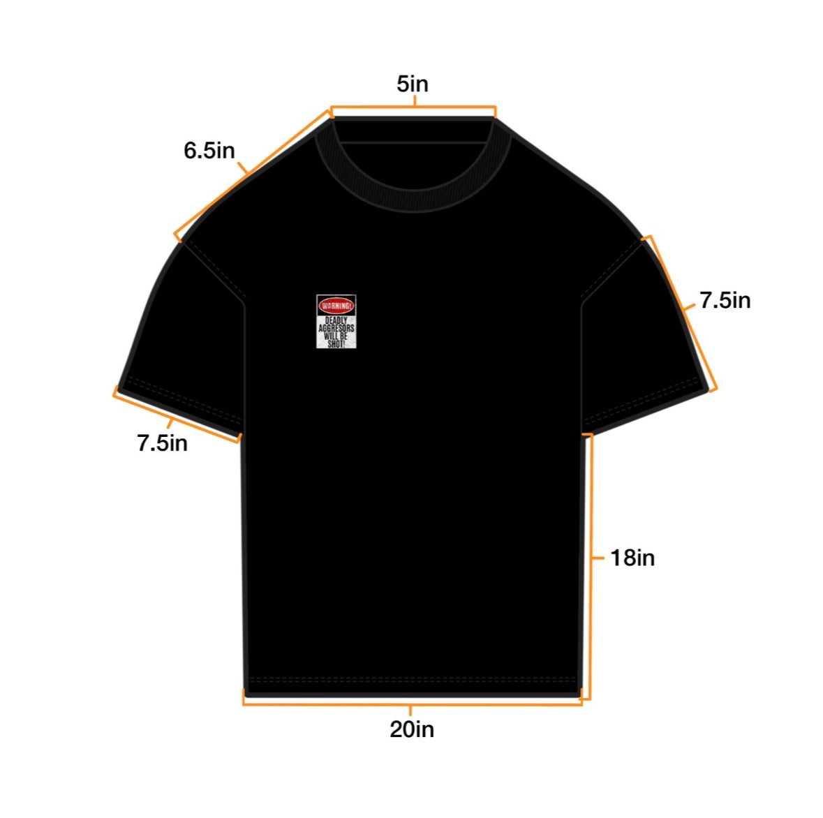 "Deadly Aggresors Will Be Shot" T-Shirt